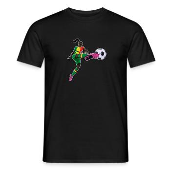 Senegalese National Soccer Team I Football Senegal - Männer T-Shirt - Schwarz - Vorne - AI Model Male 178 light (178cm)