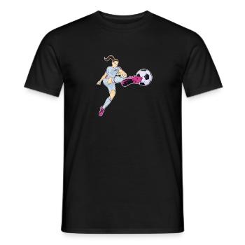 Équipe de Corée du Sud de football I Football - T-shirt homme - noir - Devant - AI Model Male 178 light (178cm)