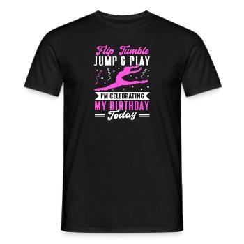 Akrobat Turner Gymnastik Turnen Tumbling - Männer T-Shirt - Schwarz - Vorne - AI Model Male 178 light (178cm)
