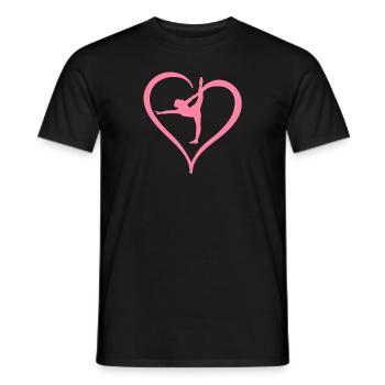 Acrobat Gymnastics Gymnastics Tumbling - Men's T-Shirt - black - Front - AI Model Male 178 light (178cm)