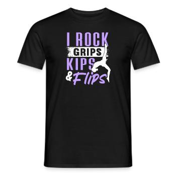 Akrobat Turner Gymnastik Turnen Tumbling - Männer T-Shirt - Schwarz - Vorne - AI Model Male 178 light (178cm)