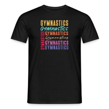 Akrobat Turner Gymnastik Turnen Tumbling - Männer T-Shirt - Schwarz - Vorne - AI Model Male 178 light (178cm)