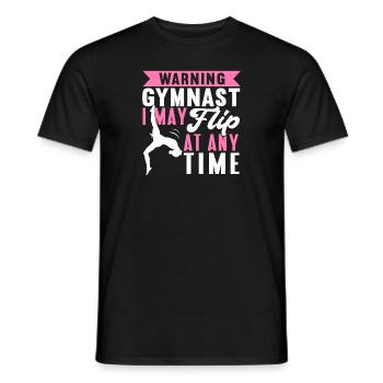 Akrobat Turner Gymnastik Turnen Tumbling - Männer T-Shirt - Schwarz - Vorne - AI Model Male 178 light (178cm)