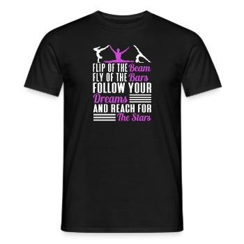 Akrobat Turner Gymnastik Turnen Tumbling - Männer T-Shirt - Schwarz - Vorne - AI Model Male 178 light (178cm)