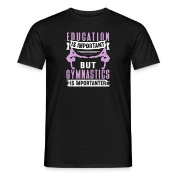 Akrobat Turner Gymnastik Turnen Tumbling - Männer T-Shirt - Schwarz - Vorne - AI Model Male 178 light (178cm)