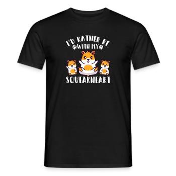 Hamster Geschenk Hamsterliebhaber - Männer T-Shirt - Schwarz - Vorne - AI Model Male 178 light (178cm)