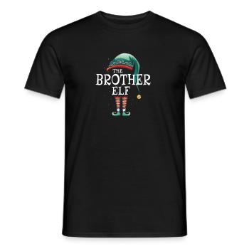The Brother Elf Matching Group christmas - Men's T-Shirt - black - Front - AI Model Male 178 light (178cm)