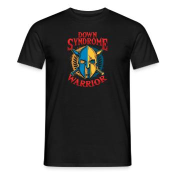 Conscience guerrière du syndrome de Down - T-shirt homme - noir - Devant - AI Model Male 178 light (178cm)