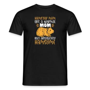 Hamster Geschenk Hamsterliebhaber - Männer T-Shirt - Schwarz - Vorne - AI Model Male 178 light (178cm)