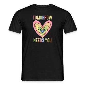 Anxiety Depression Mental Health - Men's T-Shirt - black - Front - AI Model Male 178 light (178cm)