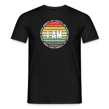 Anxiety Depression Mental Health - Men's T-Shirt - black - Front - AI Model Male 178 light (178cm)