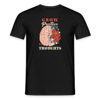 Anxiety Depression Mental Health - Men's T-Shirt - black - Front - AI Model Male 178 light (178cm)