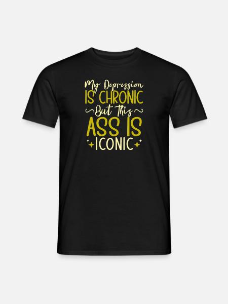 Anxiety Depression Mental Health - Men's T-Shirt - black