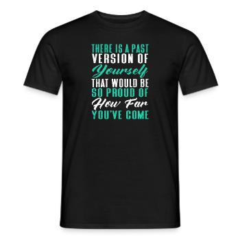 Anxiety Depression Mental Health - Men's T-Shirt - black - Front - AI Model Male 178 light (178cm)