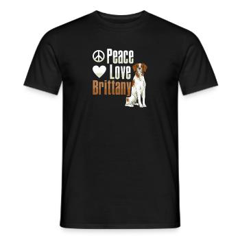 Français Bretagne Épagneul Epagneul Breton Cadeau - T-shirt homme - noir - Devant - AI Model Male 178 light (178cm)