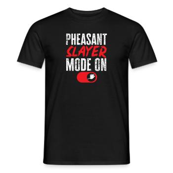 Pheasant hunting Pheasant Bird hunting Bird hunters - Men's T-Shirt - black - Front - AI Model Male 178 light (178cm)
