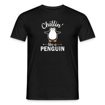 King Penguin Emperor Penguin Penguin Gift - T-shirt homme - noir - Devant - AI Model Male 178 light (178cm)