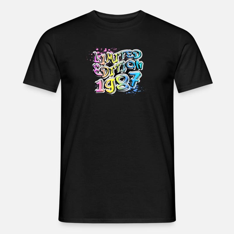 Édition limitée 1987 Graffiti - T-shirt homme - noir