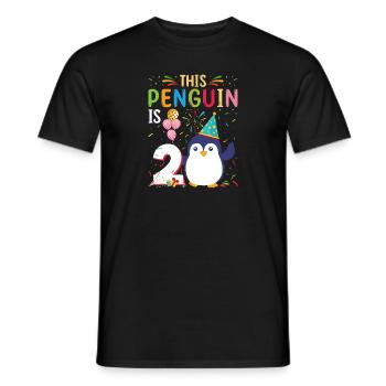 King Penguin Emperor Penguin Penguin Gift - Men's T-Shirt - black - Front - AI Model Male 178 light (178cm)