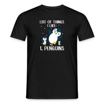 King Penguin Emperor Penguin Penguin Gift - Men's T-Shirt - black - Front - AI Model Male 178 light (178cm)