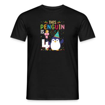 King Penguin Emperor Penguin Penguin Gift - Men's T-Shirt - black - Front - AI Model Male 178 light (178cm)