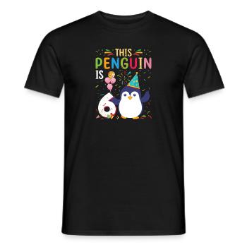 King Penguin Emperor Penguin Penguin Gift - Men's T-Shirt - black - Front - AI Model Male 178 light (178cm)
