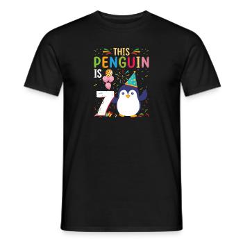 King Penguin Emperor Penguin Penguin Gift - T-shirt homme - noir - Devant - AI Model Male 178 light (178cm)