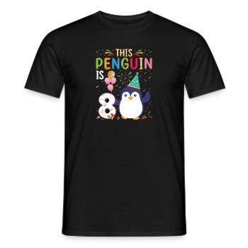 King Penguin Emperor Penguin Penguin Gift - Men's T-Shirt - black - Front - AI Model Male 178 light (178cm)