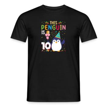 King Penguin Emperor Penguin Penguin Gift - Men's T-Shirt - black - Front - AI Model Male 178 light (178cm)