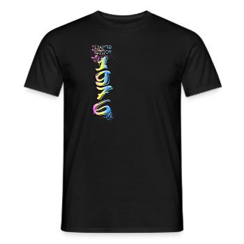 Édition limitée 1976 Graffiti - T-shirt homme - noir - Devant - AI Model Male 178 light (178cm)