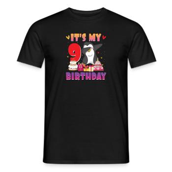 King Penguin Emperor Penguin Penguin Gift - T-shirt homme - noir - Devant - AI Model Male 178 light (178cm)