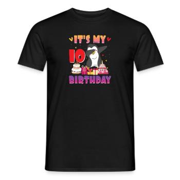 King Penguin Emperor Penguin Penguin Gift - Men's T-Shirt - black - Front - AI Model Male 178 light (178cm)