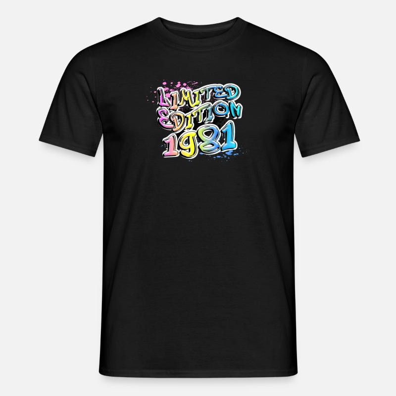 Édition limitée 1981 Graffiti - T-shirt homme - noir
