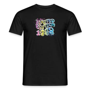 Edition Limitée 1998 Graffiti - T-shirt homme - noir - Devant - AI Model Male 178 light (178cm)