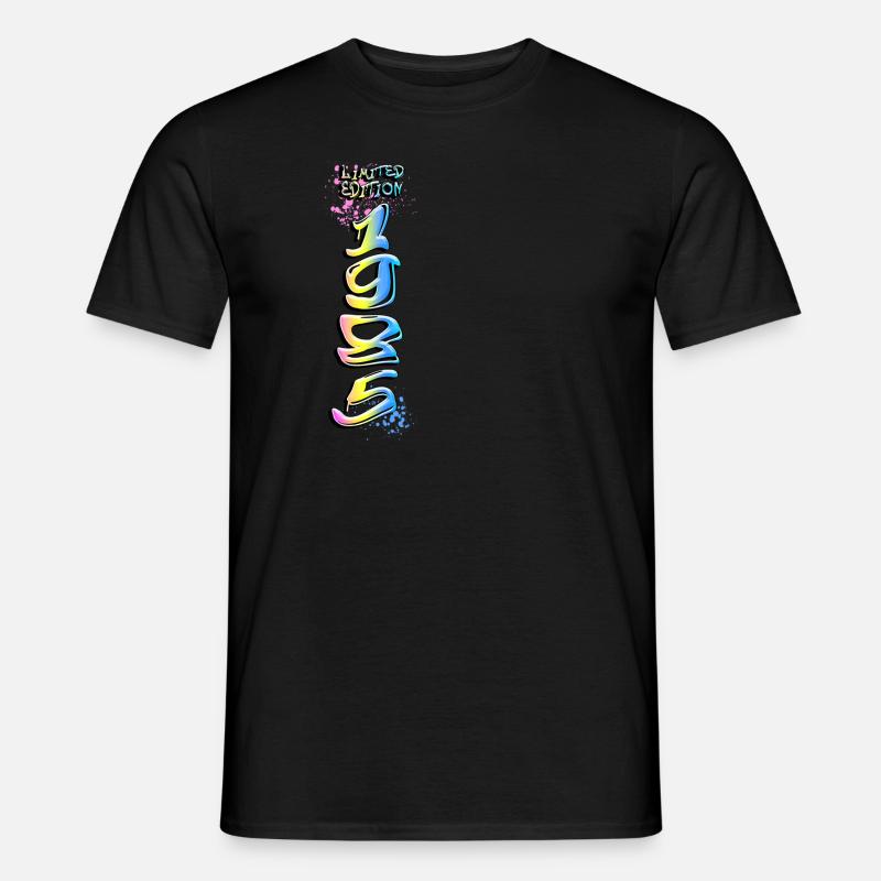 Limited Edition 1985 Graffiti - Männer T-Shirt - Schwarz