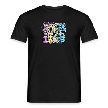Édition limitée 1968 Graffiti - T-shirt homme - noir - Devant - AI Model Male 178 light (178cm)