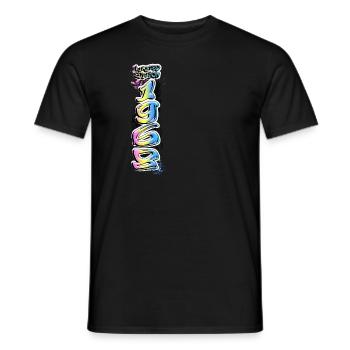 Édition limitée 1968 Graffiti - T-shirt homme - noir - Devant - AI Model Male 178 light (178cm)