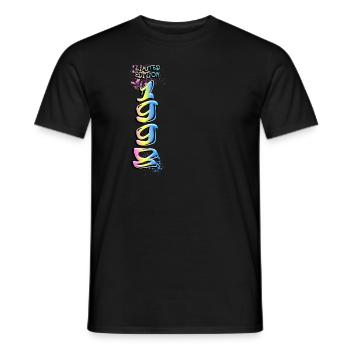 Edition Limitée 1998 Graffiti - T-shirt homme - noir - Devant - AI Model Male 178 light (178cm)