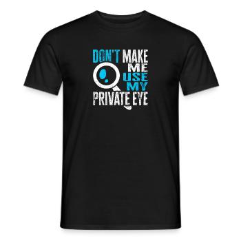 Spion Privatdetektiv Ermittler Detektiv Geschenk - Männer T-Shirt - Schwarz - Vorne - AI Model Male 178 light (178cm)