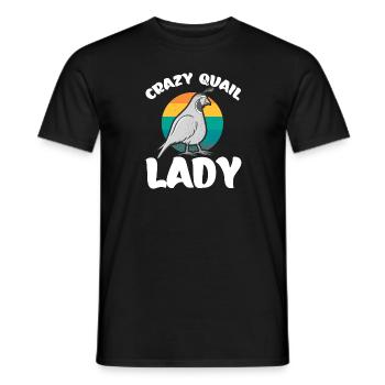 Wachtel Vogel Liebhaber Geschenk - Männer T-Shirt - Schwarz - Vorne - AI Model Male 178 light (178cm)