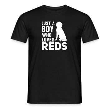 Redbone Coonhound Dog Gift - Men's T-Shirt - black - Front - AI Model Male 178 light (178cm)