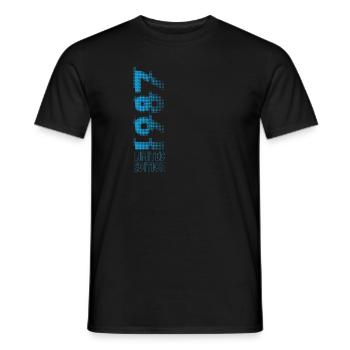 Édition limitée 1987 Graffiti - T-shirt homme - noir - Devant - AI Model Male 178 light (178cm)