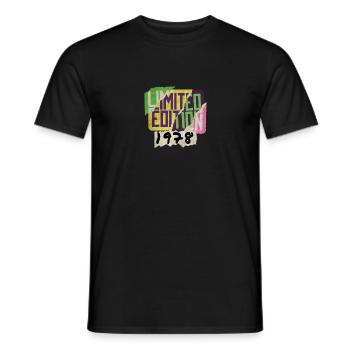 Édition limitée 1978 Graffiti - T-shirt homme - noir - Devant - AI Model Male 178 light (178cm)