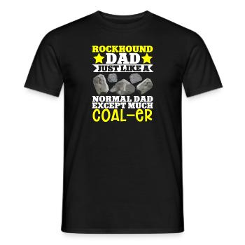 Rockhound Geology Rock Collecting Stone Collectors - Men's T-Shirt - black - Front - AI Model Male 178 light (178cm)