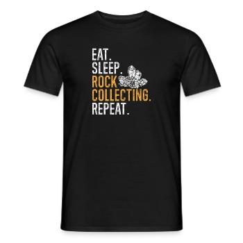 Rockhound Geology Rock Collecting Stone Collectors - Men's T-Shirt - black - Front - AI Model Male 178 light (178cm)