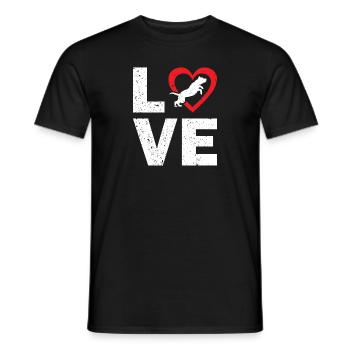 American Staffordshire Bull Terrier Staffy Dog - Men's T-Shirt - black - Front - AI Model Male 178 light (178cm)