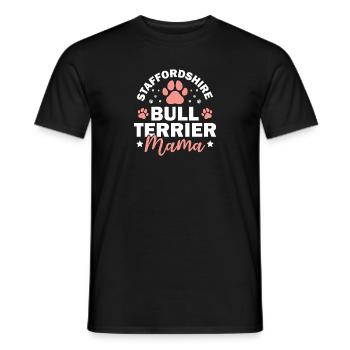 American Staffordshire Bull Terrier Staffy Dog - Men's T-Shirt - black - Front - AI Model Male 178 light (178cm)