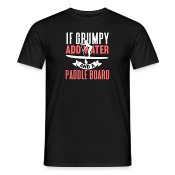 SUP Paddle Board Paddleboard - T-shirt homme - noir - Devant - AI Model Male 178 light (178cm)