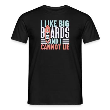 SUP Paddle Board Paddleboard - T-shirt homme - noir - Devant - AI Model Male 178 light (178cm)