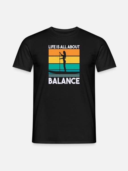 SUP Paddle Board Paddleboarding - Men's T-Shirt - black